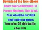 Download the free eBook - "Increase Your Ad Revenue: 11 Proven Methods That Work