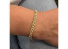 10K Yellow Gold Double Rope Chain Bracelet -10K Real Gold 7.25" Rope Bracelet for Women -Dainty Doub