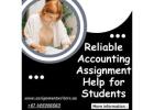 Reliable Accounting Assignment Help for Students