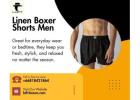 Stay Cool and Comfortable with Linen Boxer Shorts Men Love