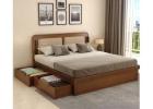 Designer King Size Cot with Spacious Storage at Best Price