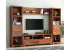 Compact Wooden TV Unit & Functional TV Stand for Homes