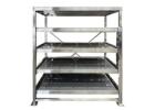 Cleanroom Stainless Steel Rack with Pull-Out Feature