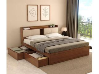 Contemporary King Size Cot with Storage – Perfect Blend of Style Contemporary King Size Cot with Storage – Perfect Blend of Style