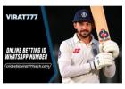 Trusted Online Cricket ID WhatsApp Number for Safe Cricket Betting