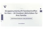 Gruppenunterkunft Familientreffen im Harz – 10 Outdoor-Aktivitäten für Ihre Familie