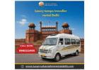 Premium Delhi Tempo Traveller Rental for Weddings & Tours