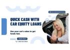 Quick Cash Car Equity Loans Edmonton