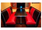 Buy our Retro diner booth for home in distinct styles, colors, sizes, and laminates