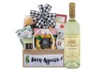 Premium Pinot Grigio gift basket for celebrations