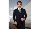 dark blue 3 piece suit los angeles