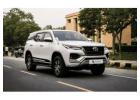 Fortuner Car Hire Jaipur with Professional Driver Service