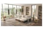 Oversized Japandi Sectional Couch with Pull-Out Footrests & Reversible Adjustable Chaise